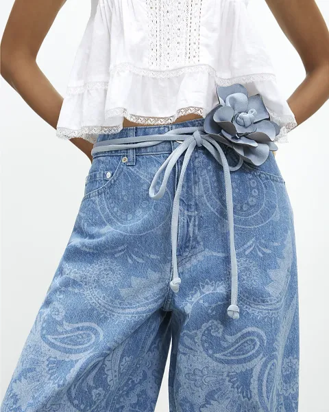 River Island Corsage Flower Belt