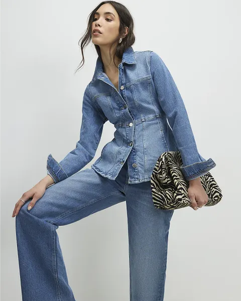 Seamed Denim Jacket