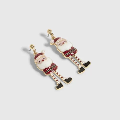 River Island Christmas Santa Earrings