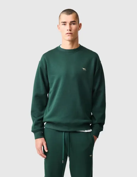 Rodd & Gunn Otago Cotton Rich Crew Neck Sweatshirt Dark Green