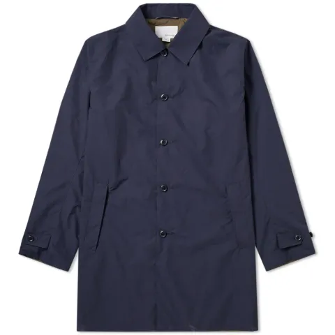 Micro Polyester Taffeta Soutien Collar Coat