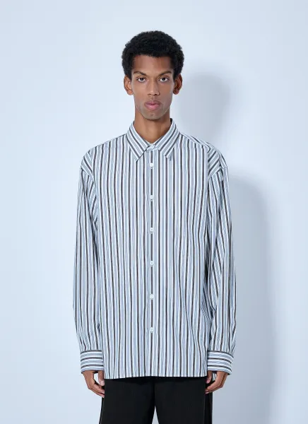 Dries Van Noten Croom Stripe Cotton Poplin Shirt