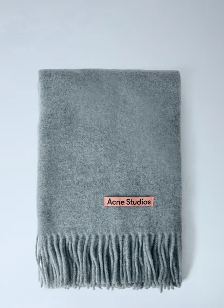 Acne Studios Narrow Fringe Wool Scarf
