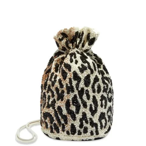 Beaded Leopard Bag