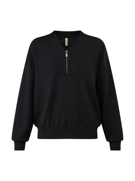 Soya Concept Banu Modal-Blend Quarter-Zip Sweatshirt