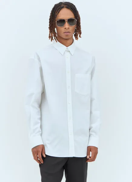 Double-Collar Poplin Shirt