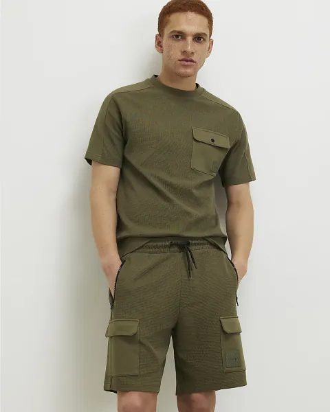 River Island Slim Fit Textured Lightweight T-Shirt