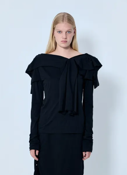 Supima Single Jersey Big Collar Top