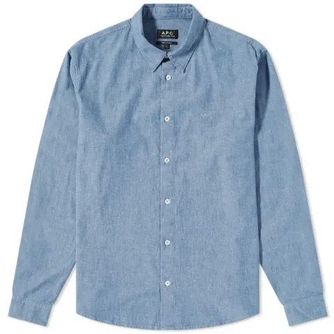 A.P.C. Hector Logo Chambray Shirt
