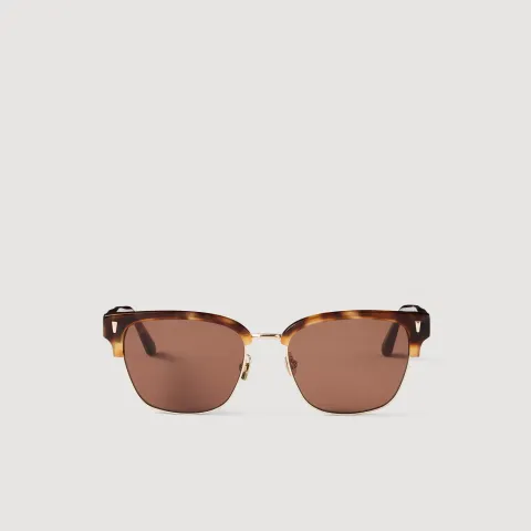 Acetate logo sunglasses