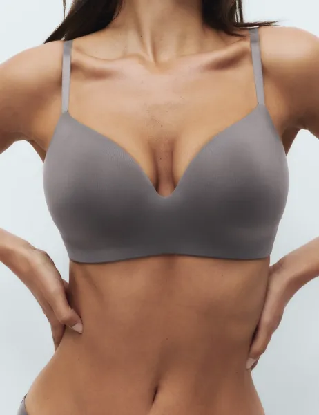 Body by M&S Body Invisibles Non Wired Full Cup Bra A-E Dark Grey