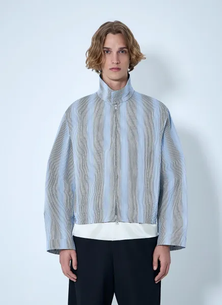 Striped Zip-Up Jacket