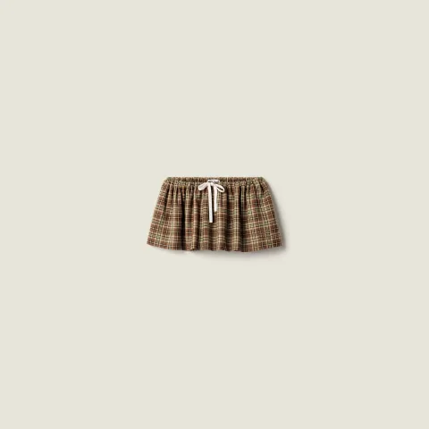 Plaid miniskirt