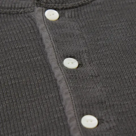 Garment Dyed Waffle Henley