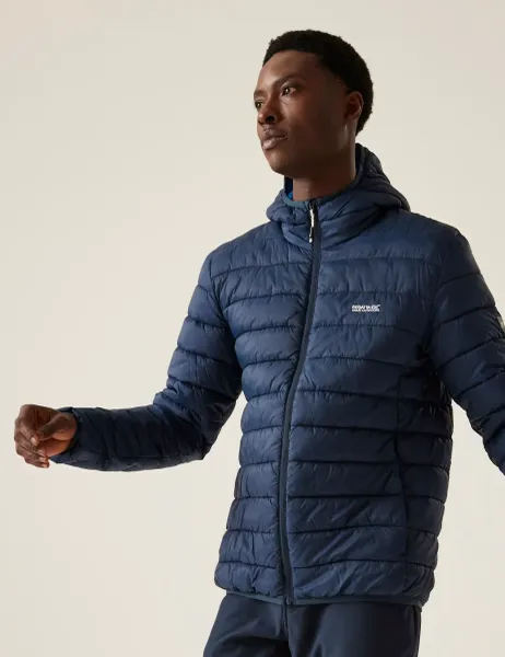 Regatta Marizion Hooded Quilted Puffer Jacket Navy
