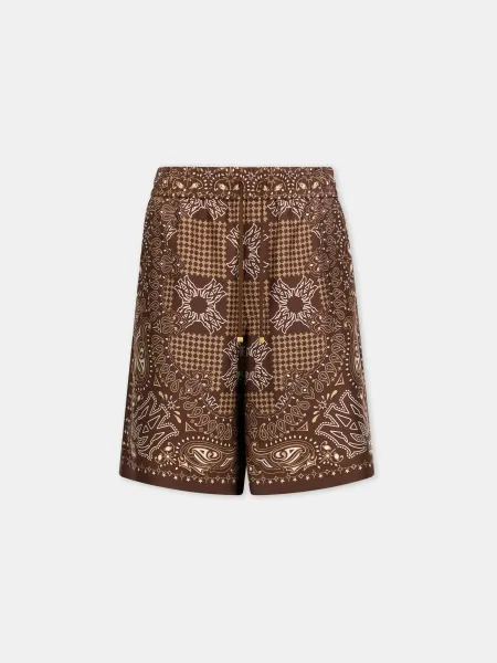 MA CHECK SHORT - Tobacco
