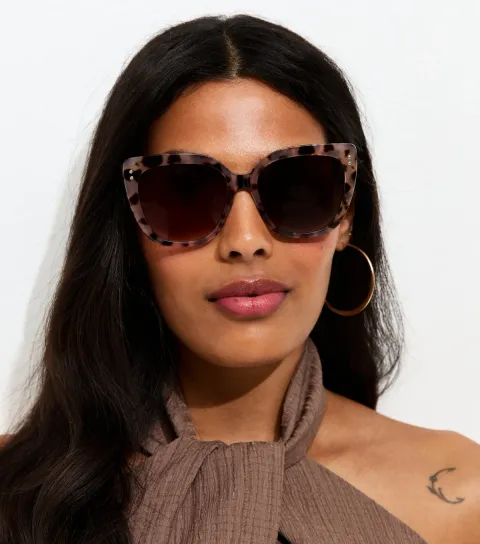 Brown Tortoiseshell D-Frame Sunglasses
