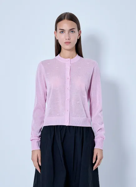 Cecilie Bahnsen Pretty Bow Knit Cardigan