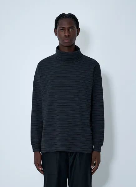 Turtleneck Striped Sweater