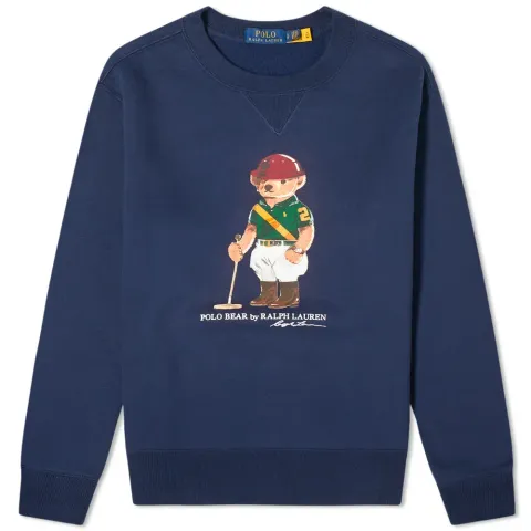 Polo Player Bear Crew Sweat