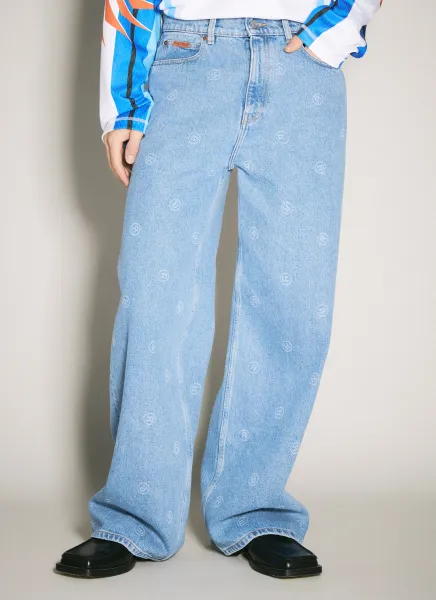 Extended Wide-Leg Jeans