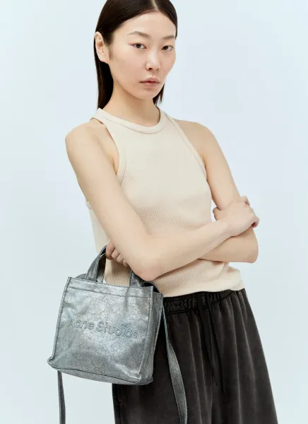 Logo Embossed Mini Tote Bag