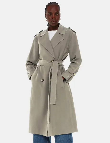 Whistles Belted Double Breasted Trench Coat