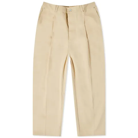 Pleated Cropped Pant