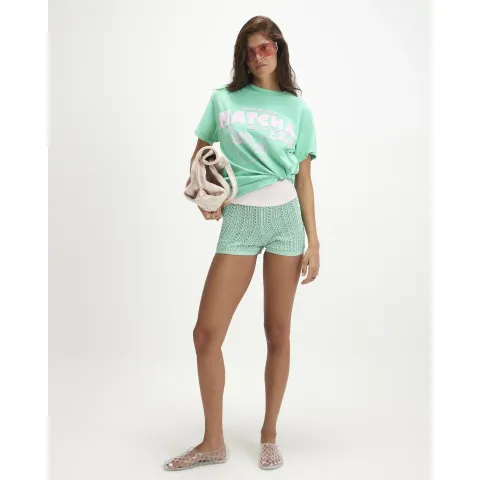 River Island Cotton Matcha Boyfriend Fit T-Shirt