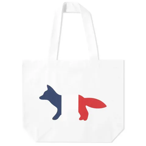 Maison Kitsuné Tricolour Fox Tote Bag