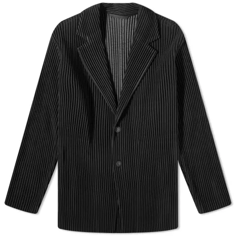 Pleated Single Breasted Jacket