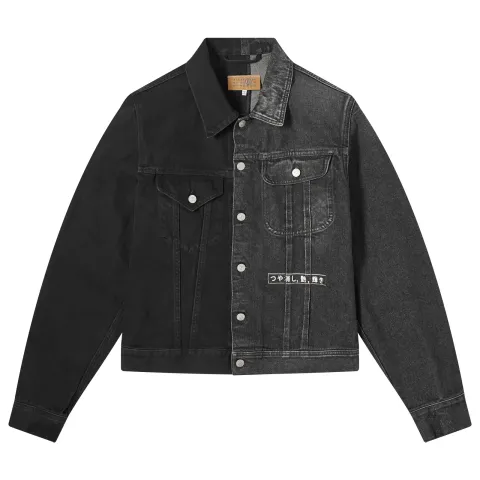 Half & Half Denim Jacket