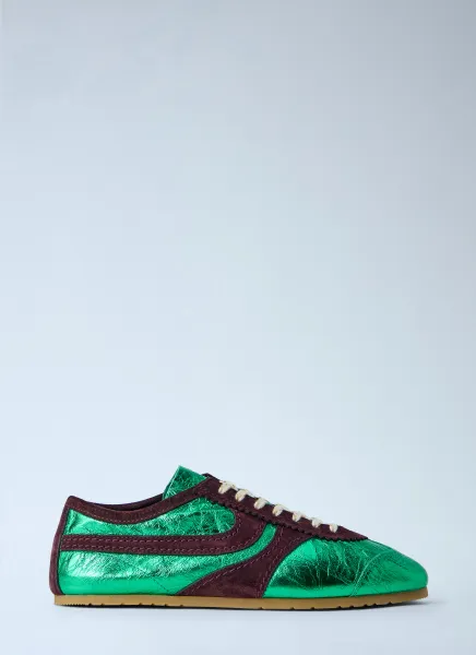 Metallic Panel Sneakers