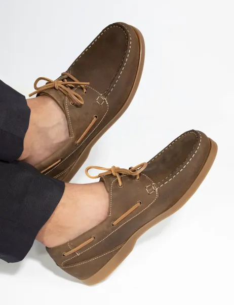 Jones Bootmaker Wide Fit Leather Boat Shoes
