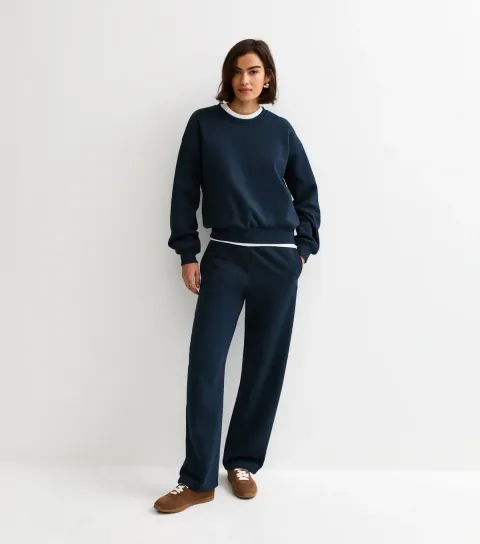 New Look Women's Navy Toggle Cuff Joggers