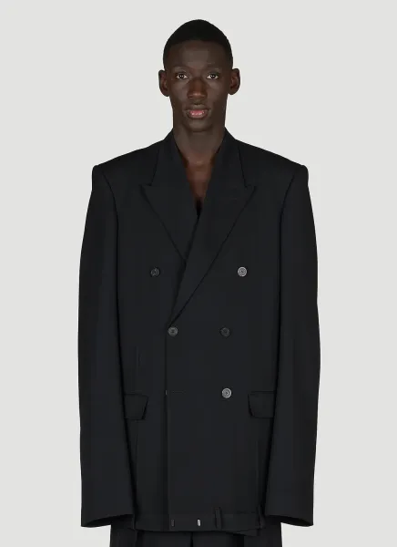 Deconstructed Double-Breasted Blazer