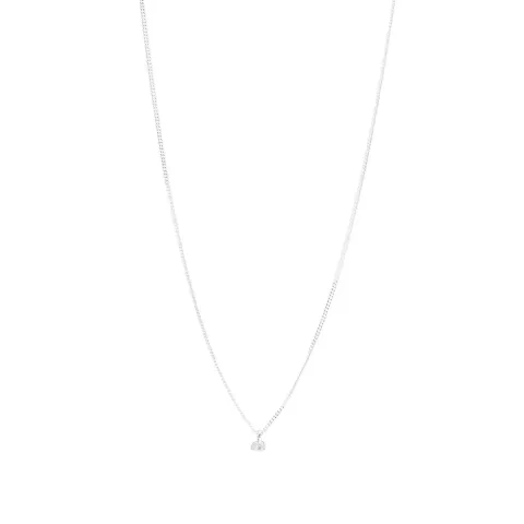 Spliced Diamond Pendant Necklace