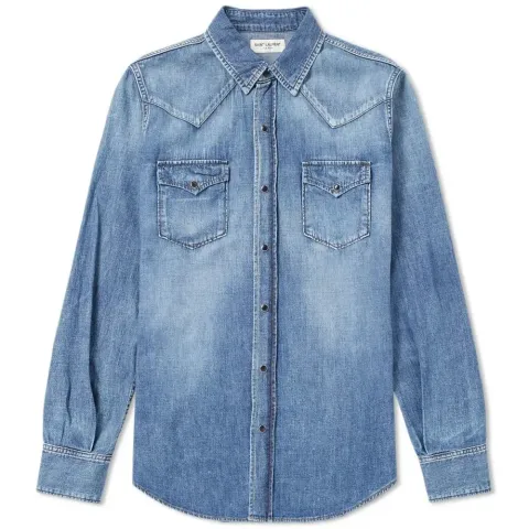Classic Western Denim Shirt