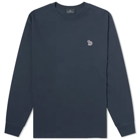 Long Sleeve Zebra Logo T-Shirt