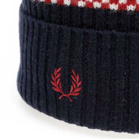 Fred Perry British Knitting Patterns Fairisle Beanie