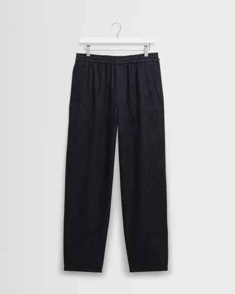 Tyne - Navy Wool-Blend Trousers