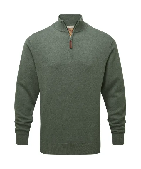 Schöffel Country Porthmeor Quarter Zip Jumper - Country Green
