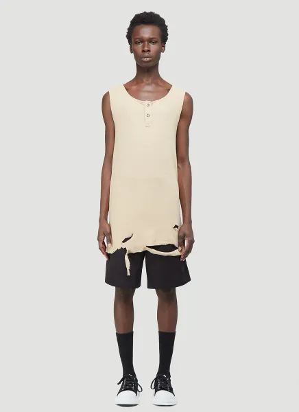 Distressed Vest Top