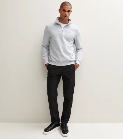 Jack & Jones Men's Black Technical Cargo Trousers