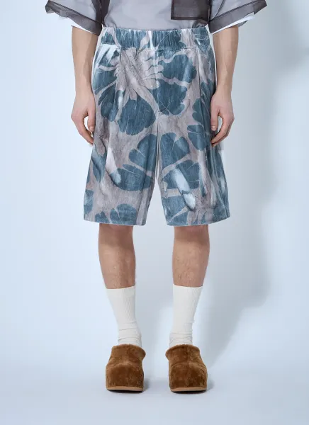 Printed Cotton Shorts