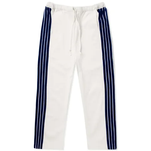 Cropped Wide Fit Stripe Track Pant