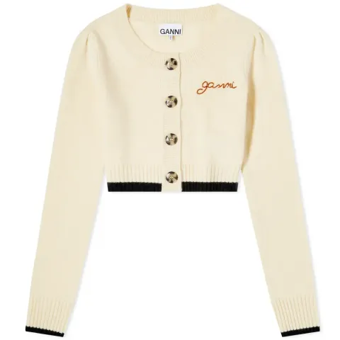 Logo Cropped Cardigan