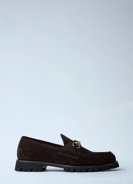 Horsebit Suede Loafters