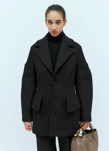Felted Wool Sculptured Coat