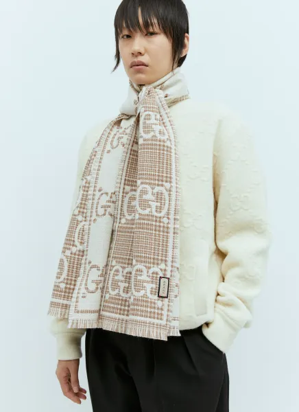 GG Wool Jacquard Scarf